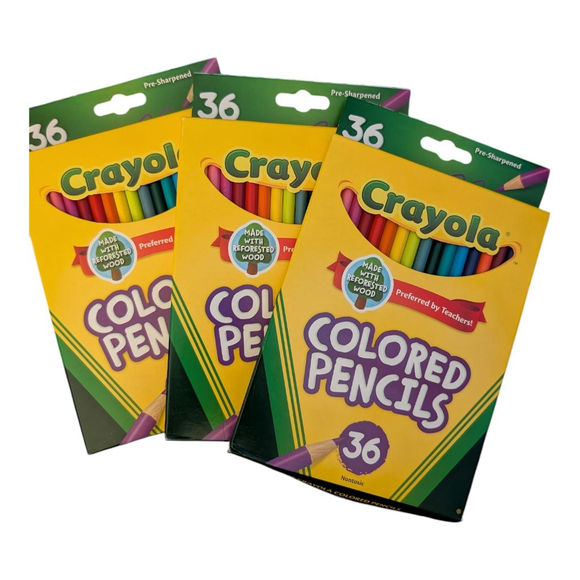 Crayola Other - Crayola colored pencils, set of 3 packs 36 each